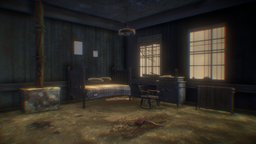 The haunted house basement room 3D model
