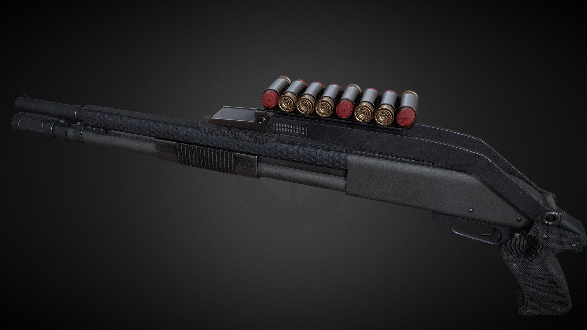 Shotgun VSEJJO 3332 - VSEJJO 3332 - 3D model by _voxel_ 3d model