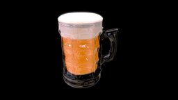 Mug of Beer drink, mug, foam, beer, alcohol, birra, lager, lager-beer, glass, bionda