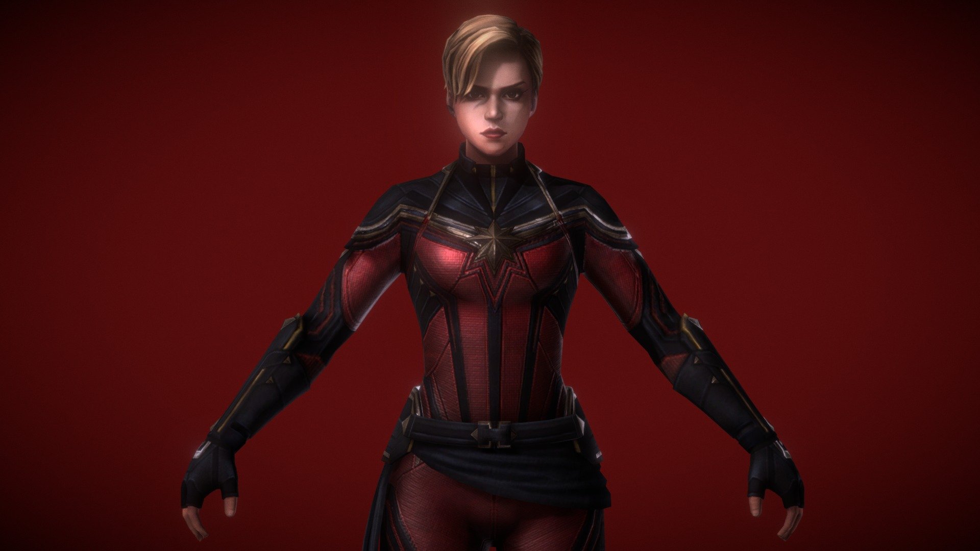Captain Marvel: Endgame - 3D model by Kryptonite22 3d model