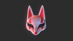 Mask red, fox, night, mask