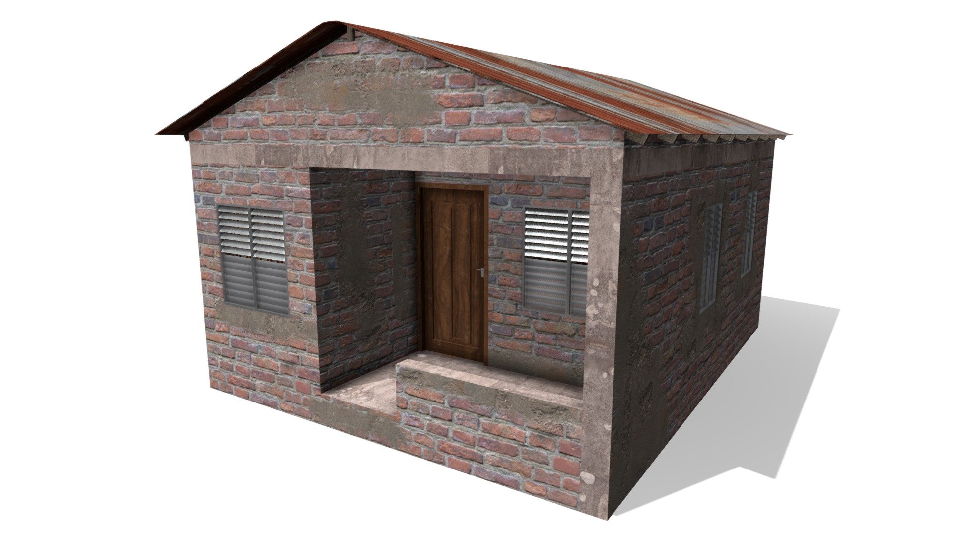 Old Concrete House
FBX OBJECT
*OneMat

PBR

Albedo
AO
Metalness
Normal
*Roughness - Brick House - 3D model by rJvM 3d model