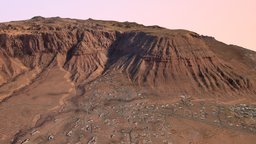 The Red Mountain canyon, aerial, snow, mountain, zephyr, utah, 3dflow, ivins, 3df-zephyr