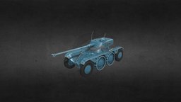 Tank EBR 75 FL 10 Low Poly obj, vr, ar, tanks, tank, panhard, game, 3d, lowpoly, model