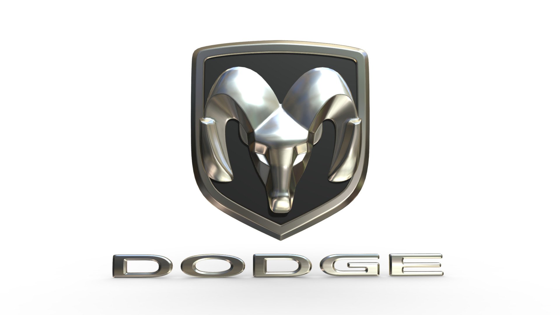 Dodge Logo 2 - 3D model by PolyArt (@ivan2020) 3d model
