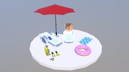 Props and decoration toys, furniture, pool, scubadiving, swimmingpool, unity, unity3d
