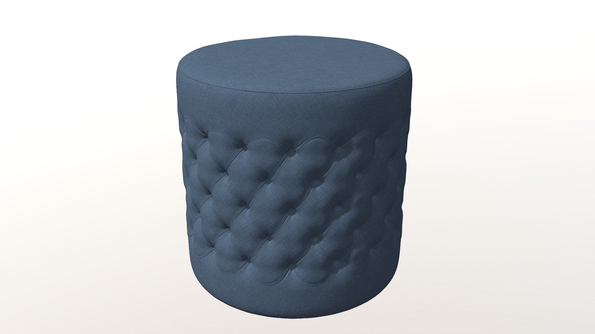 Tufted ottoman stool round model is a good prop for interior visualization scenes.

Available formats are .fbx and .obj(.mtl)

This chair is modeled in Blender and rendered with Cycles render engine. 

All the texture maps are also available for download

Go ahead and use this model in your scene and I hope you like it.
 - Tufted ottoman stool round Blue 3D model - Buy Royalty Free 3D model by CG_VIZ 3d model