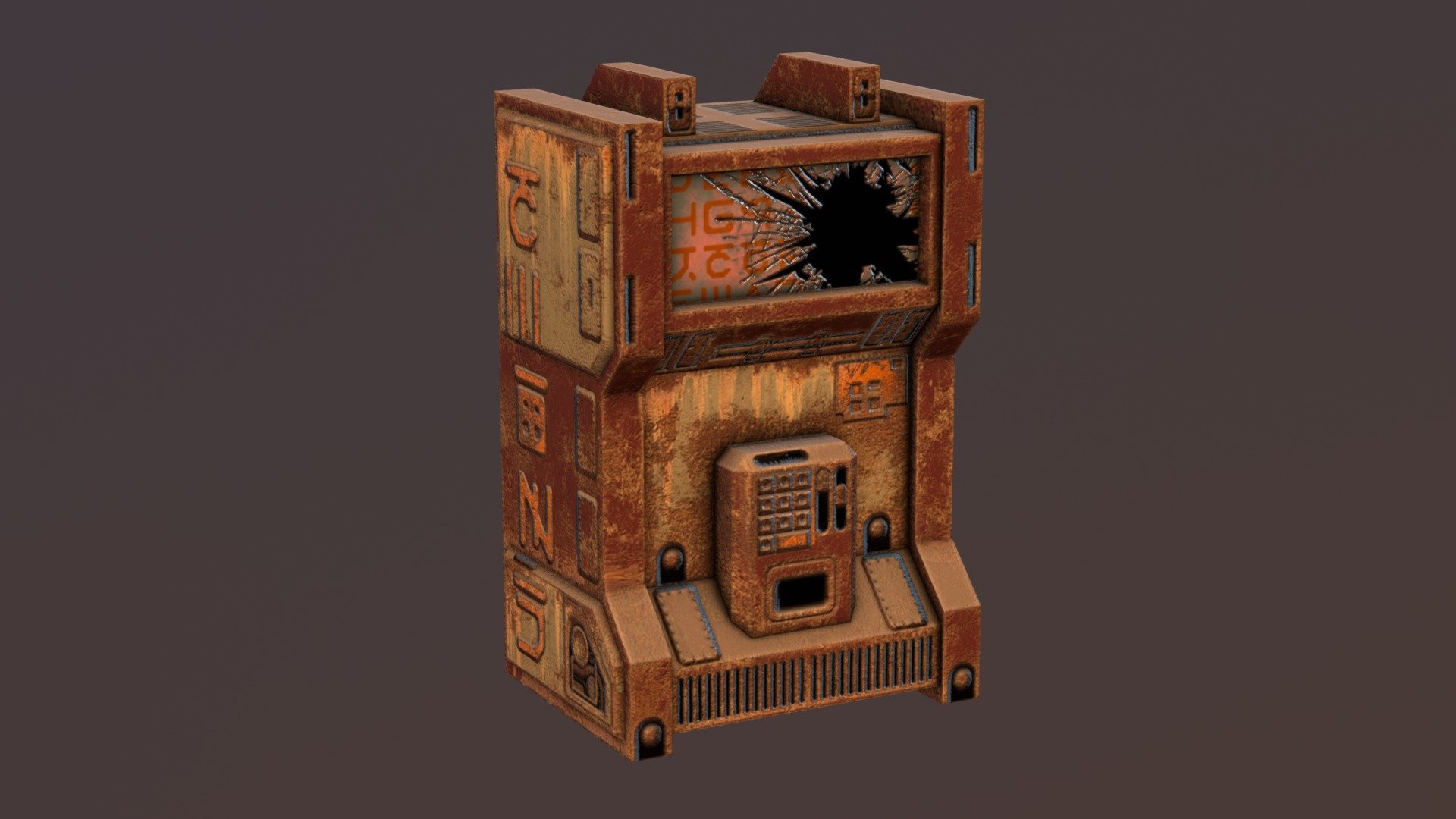 A ruined sci-fi vending machine for a UE4 scene I'm working on. Small props like this don't usually get posted, but I like how this one looks.



Made with 3DSMax and Substance Painter - Ruined Vending Machine - 3D model by Renafox (@kryik1023) 3d model