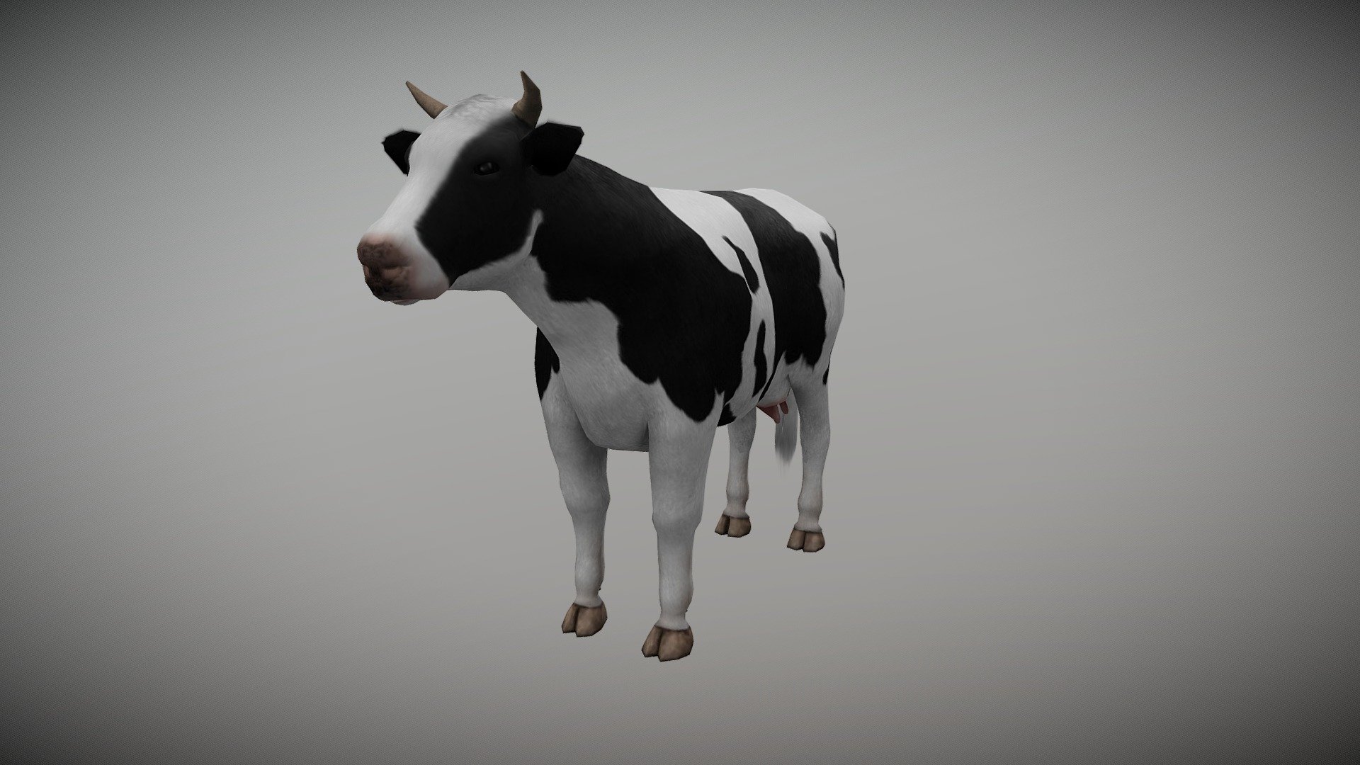 WATCH = https://youtu.be/qrnzwvIwbB0

3D Realistic Cow with Animations

PACKAGE INCLUDE


High quality polygonal model, correctly scaled for an accurate representation of the original object.
Model is built to real-world scale.
Many different format like blender, fbx, obj, iclone, dae
No additional plugin is needed to open the model.
3d print ready in different poses
Separate Loopable Animations
Ready for animation
High Quality materials and textures
Triangles = 3935
Vertices = 2009
Edges = 5941
Faces = 3935

ANIMATIONS


Idle1
idle 2
Walk
Eat

3D PRINT POSES ( STL  OBJ )


Stand
Stand side look
Look Down
Eat
Walk
 - COW Animated - Buy Royalty Free 3D model by Bilal Creation Production (@bilalcreation) 3d model