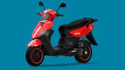 125cc Scooter bike, red, motor, prop, motorcycle, scooter, motocicleta, 125cc, blender, vehicle, free, industrial