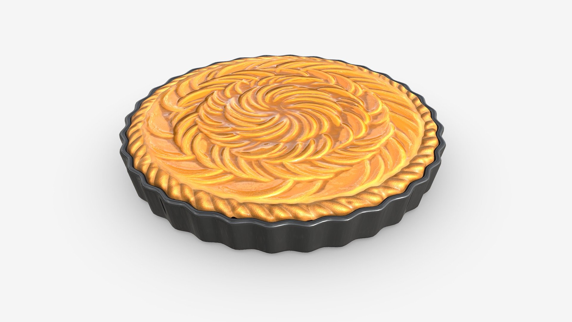 Apple Pie French with Plate 03 - Buy Royalty Free 3D model by HQ3DMOD (@AivisAstics) 3d model