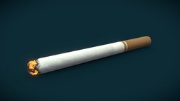 Cigarette daily3d, substancepainter, substance, blender, beginner