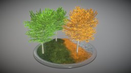 Tilia City-Trees tree, forest, flora, game-ready, blender-3d, seasons, tilia, vis-all-3d, 3dhaupt, software-service-john-gmbh, low-poly, blender3d