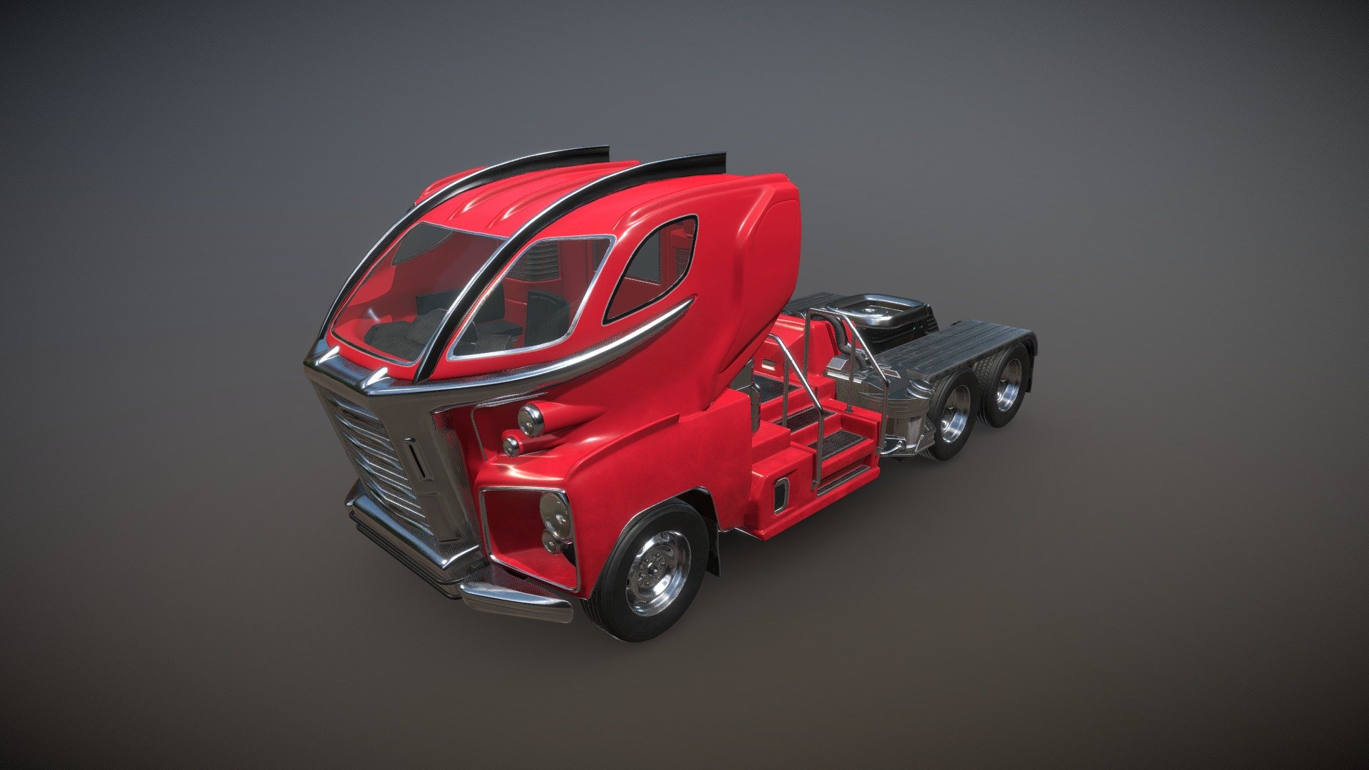 The Leviathan is a Truck / Lorry of Atom-Punk inspiration.

This model has been created using a high-low poly construction method &amp; comes with a PBR Metallic / Roughness texture set.

Originally created for modding purposes.

See more of my artwork on my ArtStation:

https://www.artstation.com/edgeuk90

(custom colors can be made on request)

Notice: Incorrect download / ripping of this content will result in a DMCA being filed against you 3d model