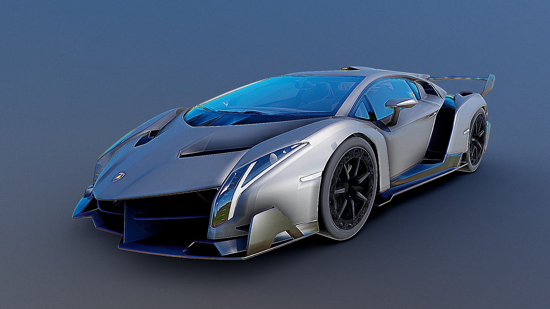 The great fast supercar! Ready for a ride? - Lamborghini Venevo (metallic black) - Download Free 3D model by WARENTERTAINMENT™ (@WarEntertainment) 3d model
