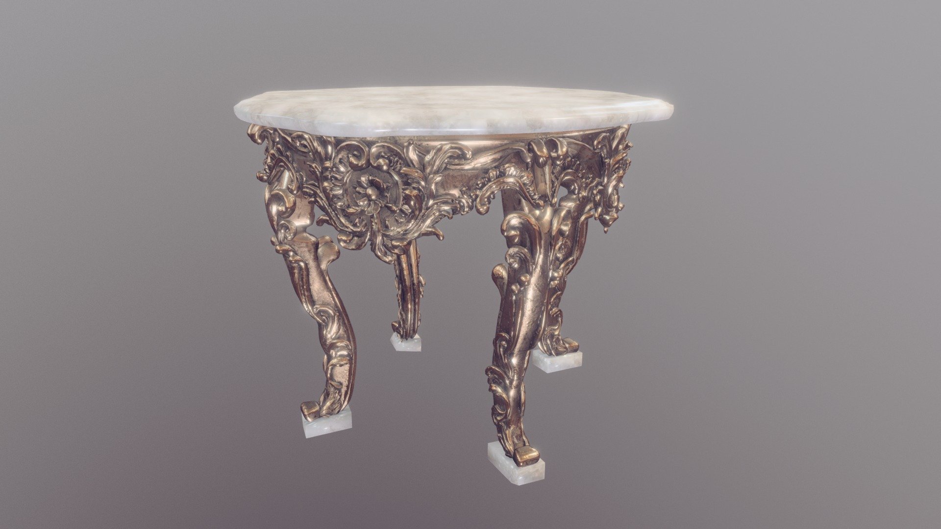 A zbrush model of an antique renaissance table - Antique Table - Download Free 3D model by Tyron (@Omty) 3d model