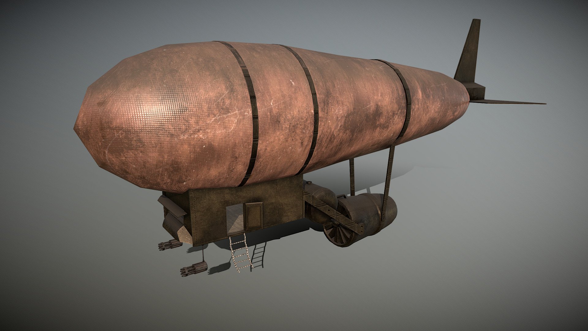 Zeppeliner for your post apo games.. 4096 material on this one, can probably resize these down to 2048 without any much loss.. dx normalmap.. have fun - Post Apo Zippo - Buy Royalty Free 3D model by Thunder (@thunderpwn) 3d model