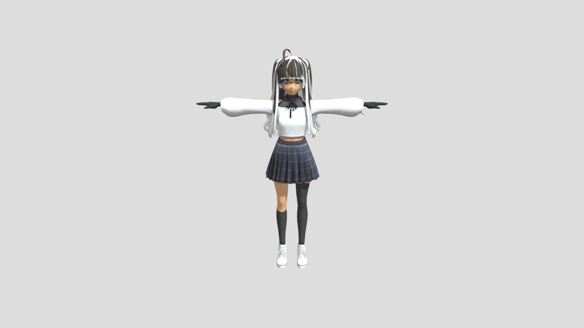 Anime Character - Download Free 3D model by SUKI01 (@mdebrasil7) 3d model