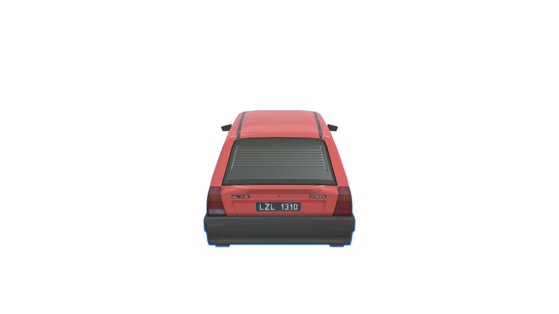 Low poly model made as fan project for a game. Available to download here: https://steamcommunity.com/sharedfiles/filedetails/?id=2257899055 - Citroën AX - 3D model by Uniguri 3d model