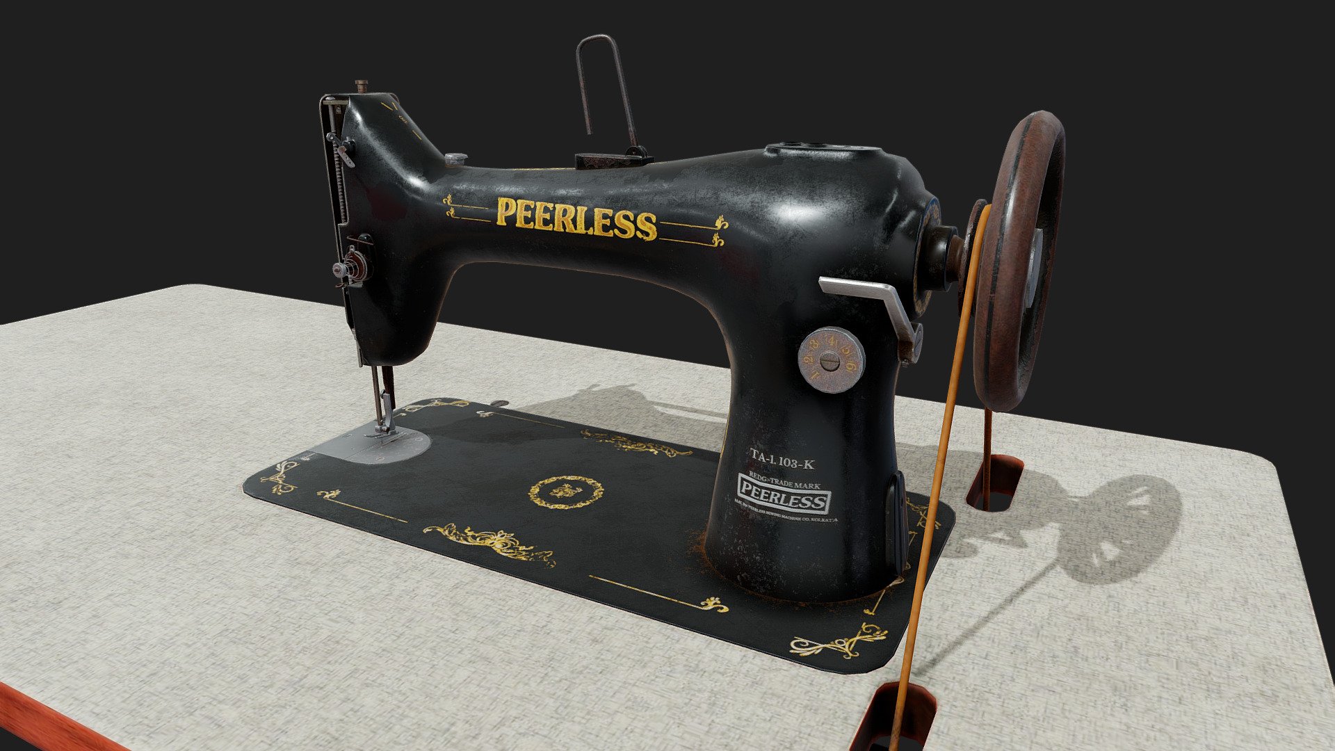 more renders at (https://www.artstation.com/artwork/nELXxe)
LOW POLY PBR ,GAME ASSETS - SEWING MACHINE FROM INDIA - Download Free 3D model by ASHISH (@3dmodelsmith) 3d model