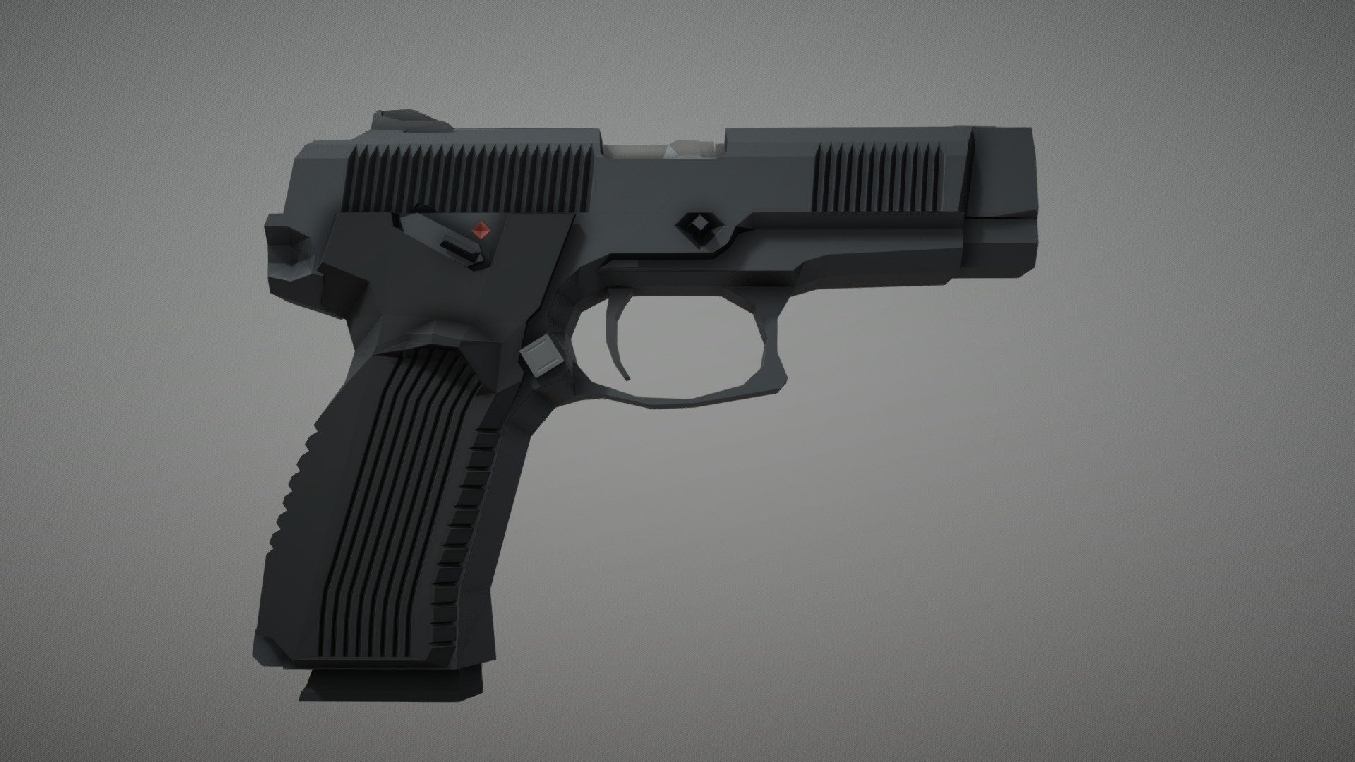 Low-Poly model of the russian-made MP-443 &ldquo;Grach