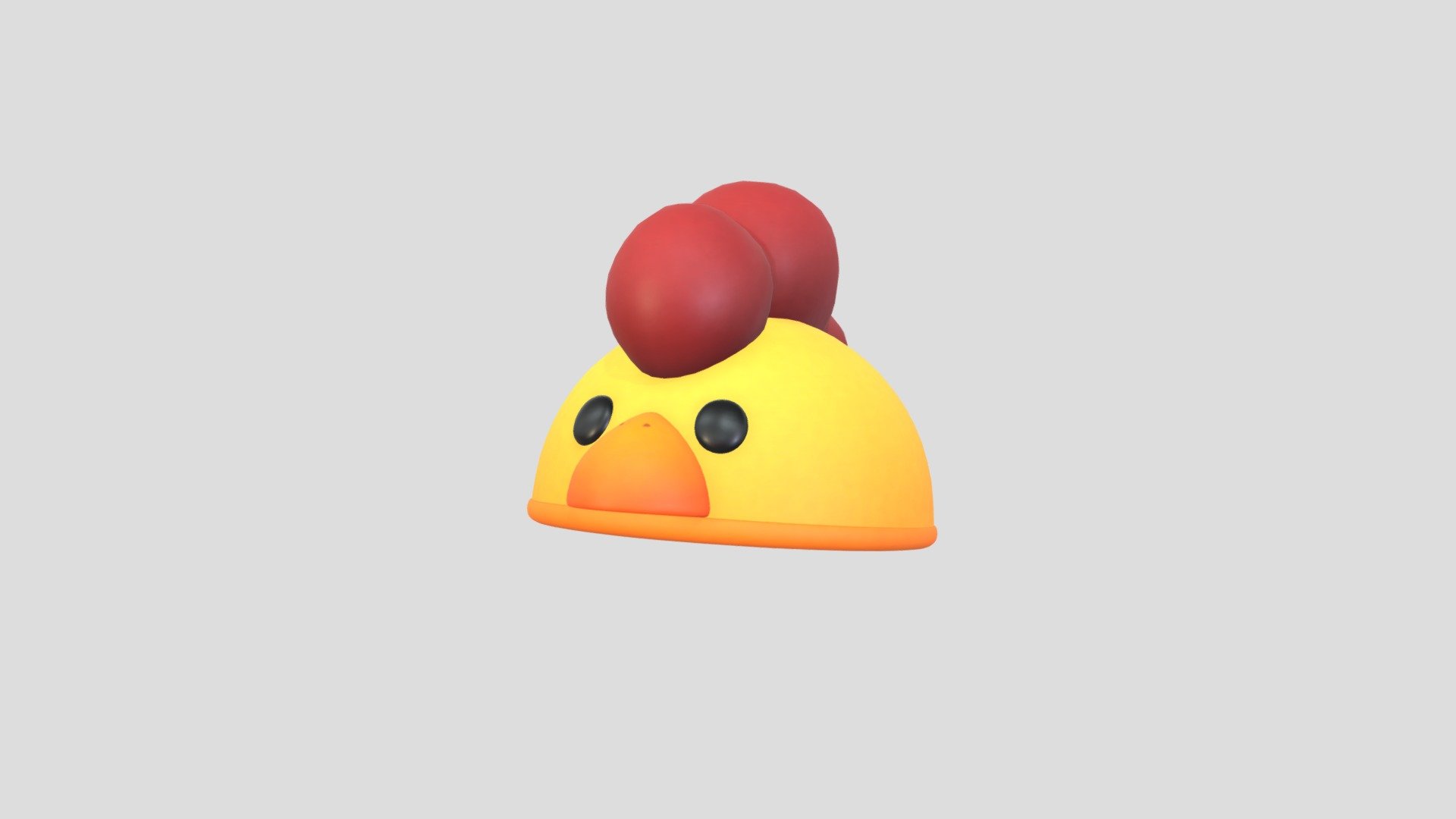 Chicken Hat 3d model.      
    


Clean topology    

No Rig                          

Non-overlapping unwrapped UVs        
 
Ready for game engines 
 


File Formats       
 
3dsMax(2023) / FBX / OBJ   
 

PNG textures               

2048 x 2048 px               
 
( Base Color / Normal / Roughness ) 

                        

1,072 poly                         

1,153 vert - Hat023 Chicken Hat - Buy Royalty Free 3D model by Babara (@babaracg) 3d model