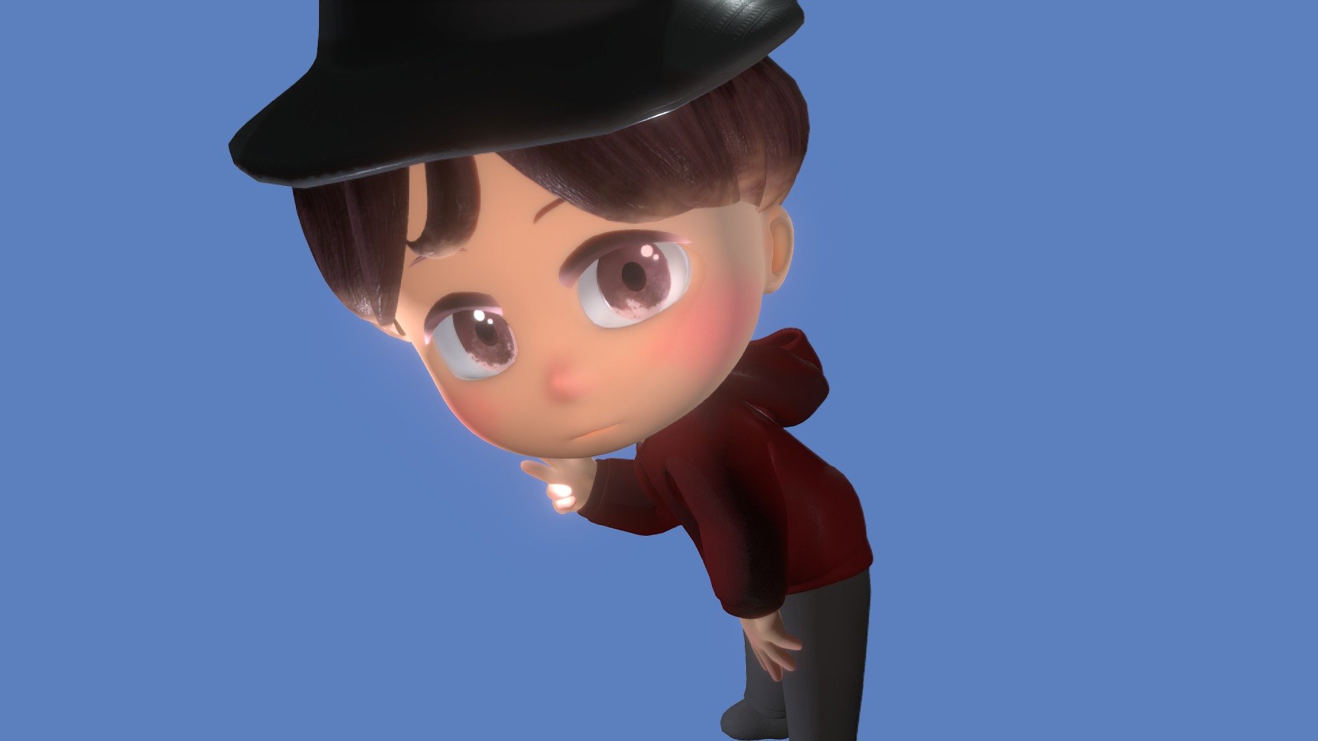 Chibi Boy_Futo - 3D model by carlin.chu 3d model