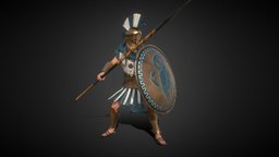 Hoplite / Soldier soldier, athens, spartan, hoplite, ancient-greece, blender, history
