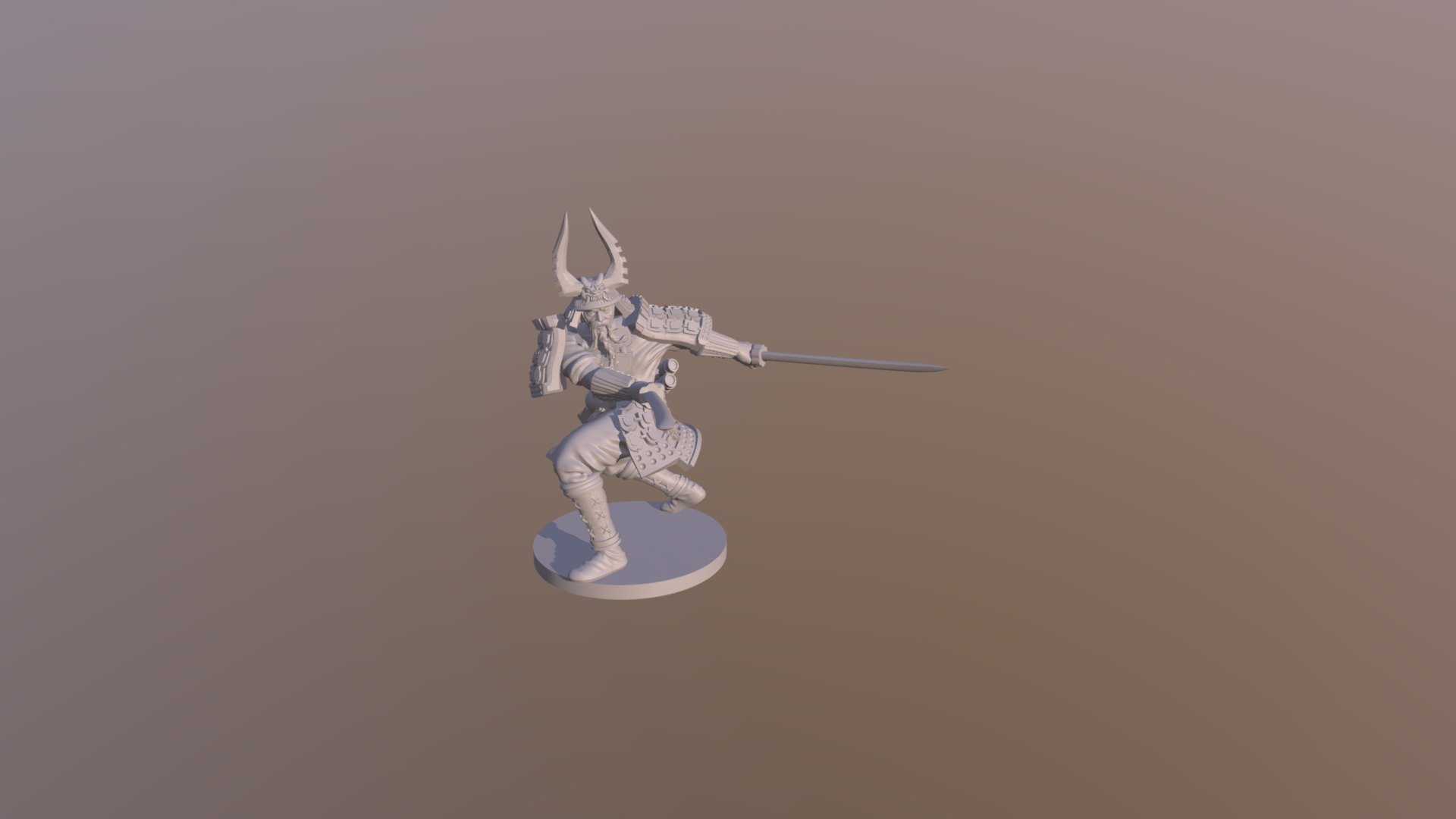 Mugen miniature model for Shadow Tactics board game by Antler Games.

Mugen, the leader. A samurai himself, he's the only one capable of killing a samurai guard with his katana.

Learn more at: https://antlergames.com/shadowtactics/ - Mugen - Shadow Tactics board game - hi-res - 3D model by antlergames 3d model