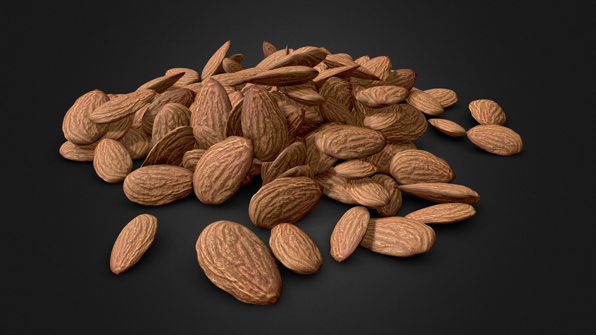 Almonds Unshelled
Textures 4K

Lowpoly version: https://skfb.ly/onoCo - Almonds Unshelled - Buy Royalty Free 3D model by Leandro Salerno (@leansaler) 3d model