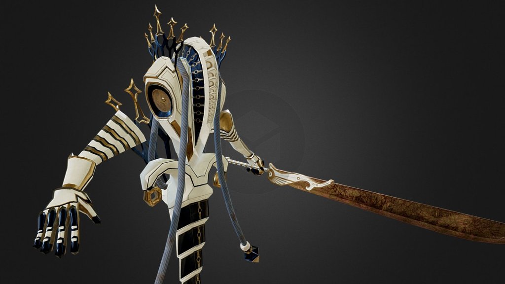 Personnal chara design, invocation inspired by Final Fantasy series ^^

Blender/ zbrush / substance painter - " Judgment" - 3D model by ludopencil 3d model