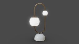 Table Lamp lamp, archviz, bedroom, prop, vintage, concrete, desktop, antique, night, ready, furniture, table, vr, reading, decor, luminaria, writing, luminaire, write, nightlight, bulbe, book, game, lowpoly, house, home, wood, stylized, decoration, livingroom, highpoly