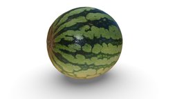 Watermelon Scan Low Poly