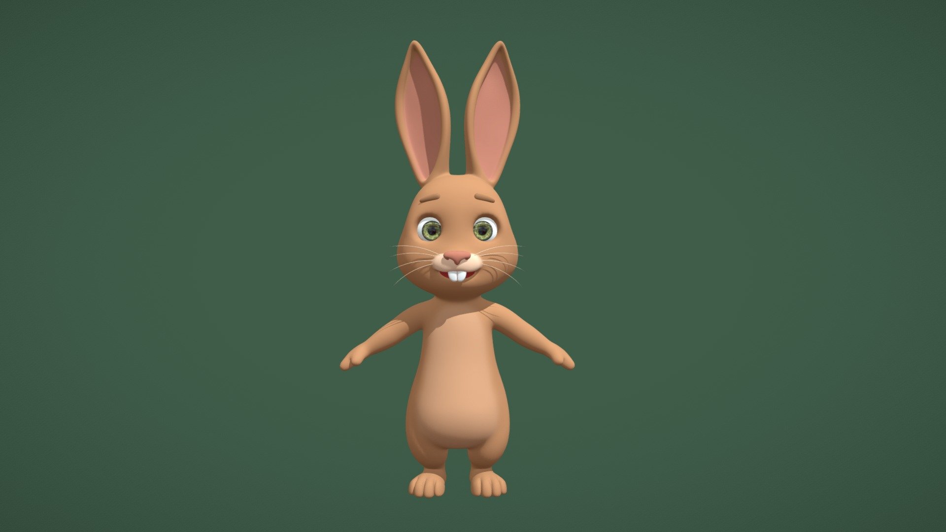 Cartoon Bunny made with Blender - Cartoon Bunny - Buy Royalty Free 3D model by Starkosha 3d model