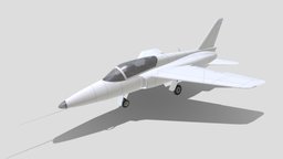 Folland Gnat Tr1 lowpoly static blank scene, airplane, fighter, vintage, aircraft, static, fsx, gnat, xplane, blank, military, 3rdgen, p3d, msfs, simulation-game-assets