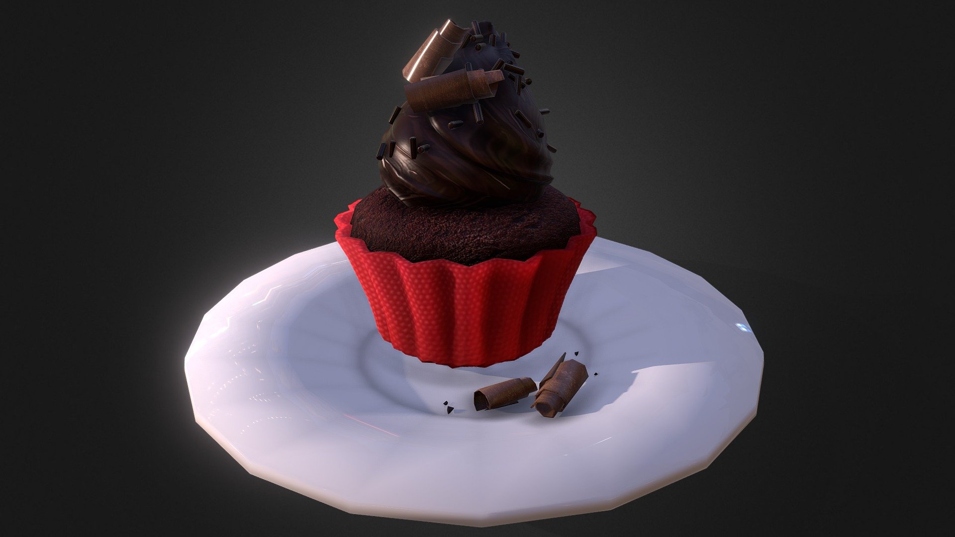 Cupcake Chocolate
Maya + Photoshop
Complete Process: https://youtu.be/X0Z3_8mBRT0 - Cupcake Chocolate - 3D model by Carlos Rubio (@lurubio) 3d model