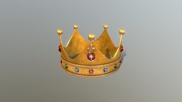 HIE Crown D180329 jewelry, crown, treasure, gem, king, gems, tiara, stone, gold