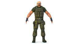 LowPoly Man Boss Slave Driver Chief Soldier body, suit, soldier, people, army, muscles, security, chief, jacket, guard, general, shoes, captain, officer, boss, glasses, head, strong, men, essential, glove, teacher, superior, gangster, solder, mercenary, bandit, bald, bodyguard, suitman, trousers, enforcer, warden, slavedriver, jaket, minder, khaki, securityguard, character, "man", "male", "guy"