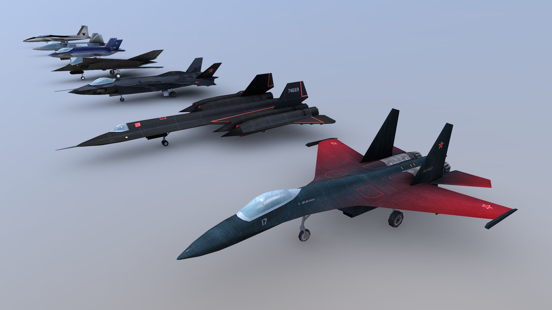 Polygons: 1000 max
Textures: 1024x 1024
Normal maps: World space - Fighter Jets - Buy Royalty Free 3D model by Razvan Badea (@rbadea) 3d model