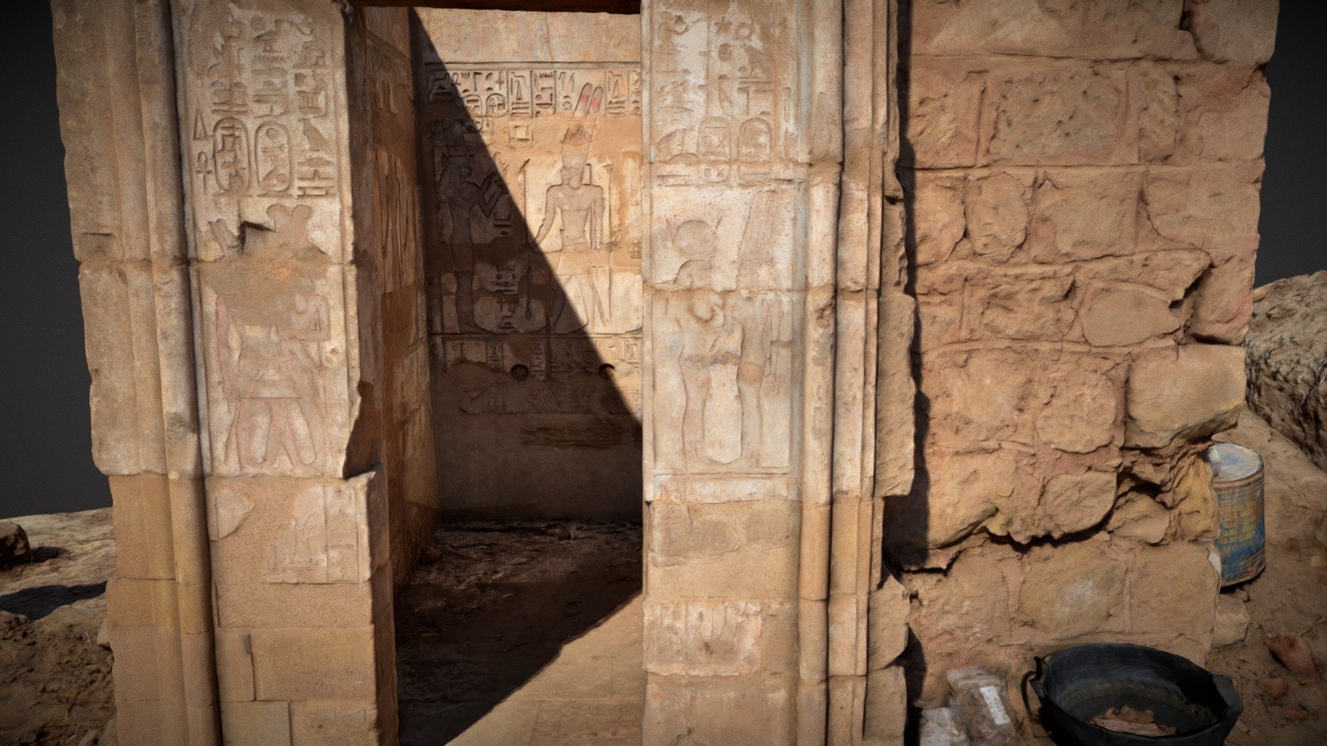 Osirian Chaples at Karnak, Way of Ptah Temple, Osiris Neb Ankh Chaple - Osiris Neb Osiris Neb-ankh/pa-wesheb-iad, - 3D model by Ibrahim Mustafa Ibrahim (@imhotep25) 3d model