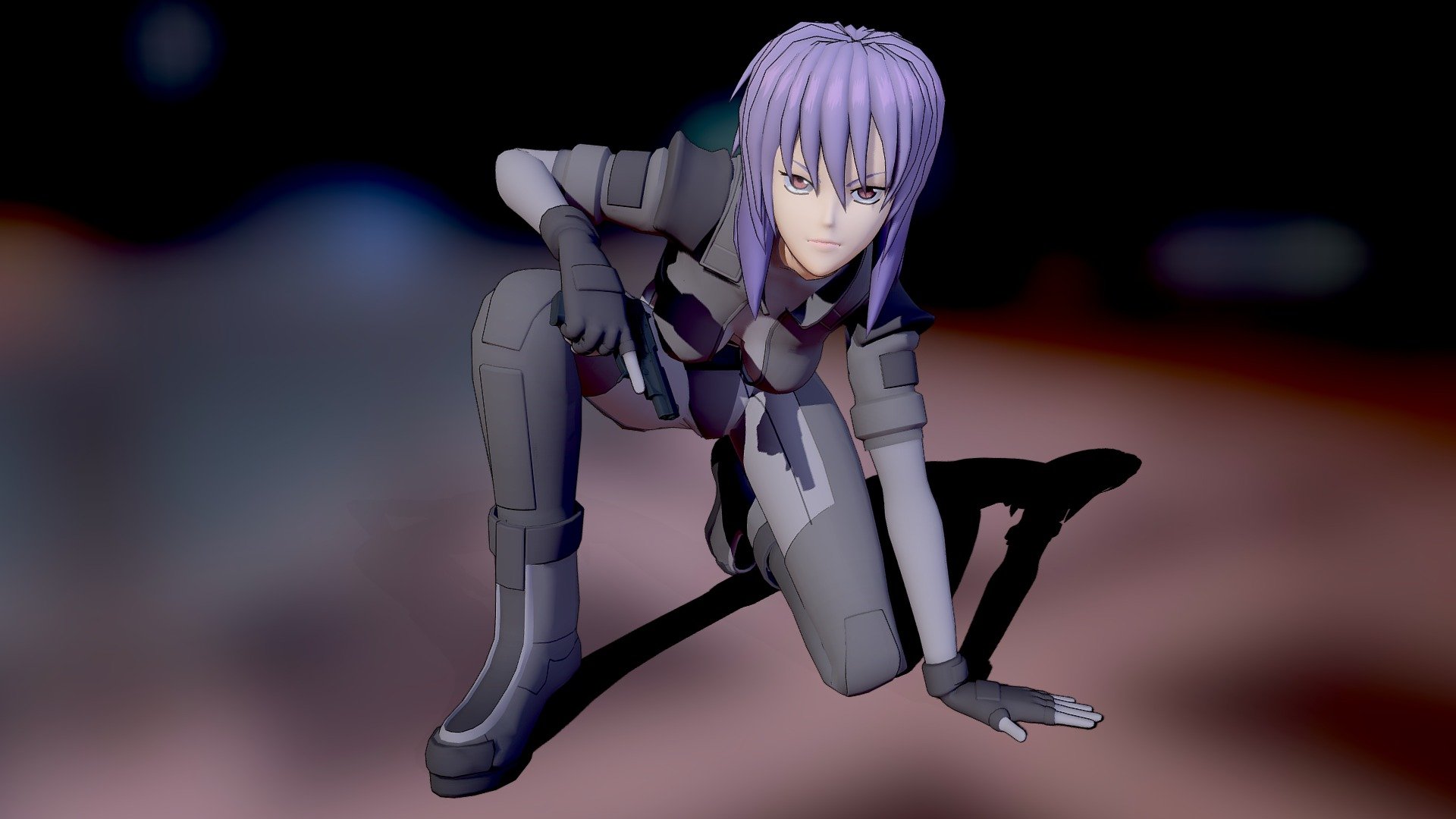 From the Anime show Ghost in the Shell: Stand Alone Complex. 33.6 tris and 2 mats with 1 diffuse texture each. Includes zip file with rigged FBX and Unitypackage for Vrchat.  VRC package will need https://gitlab.com/s-ilent/SCSS 3d model