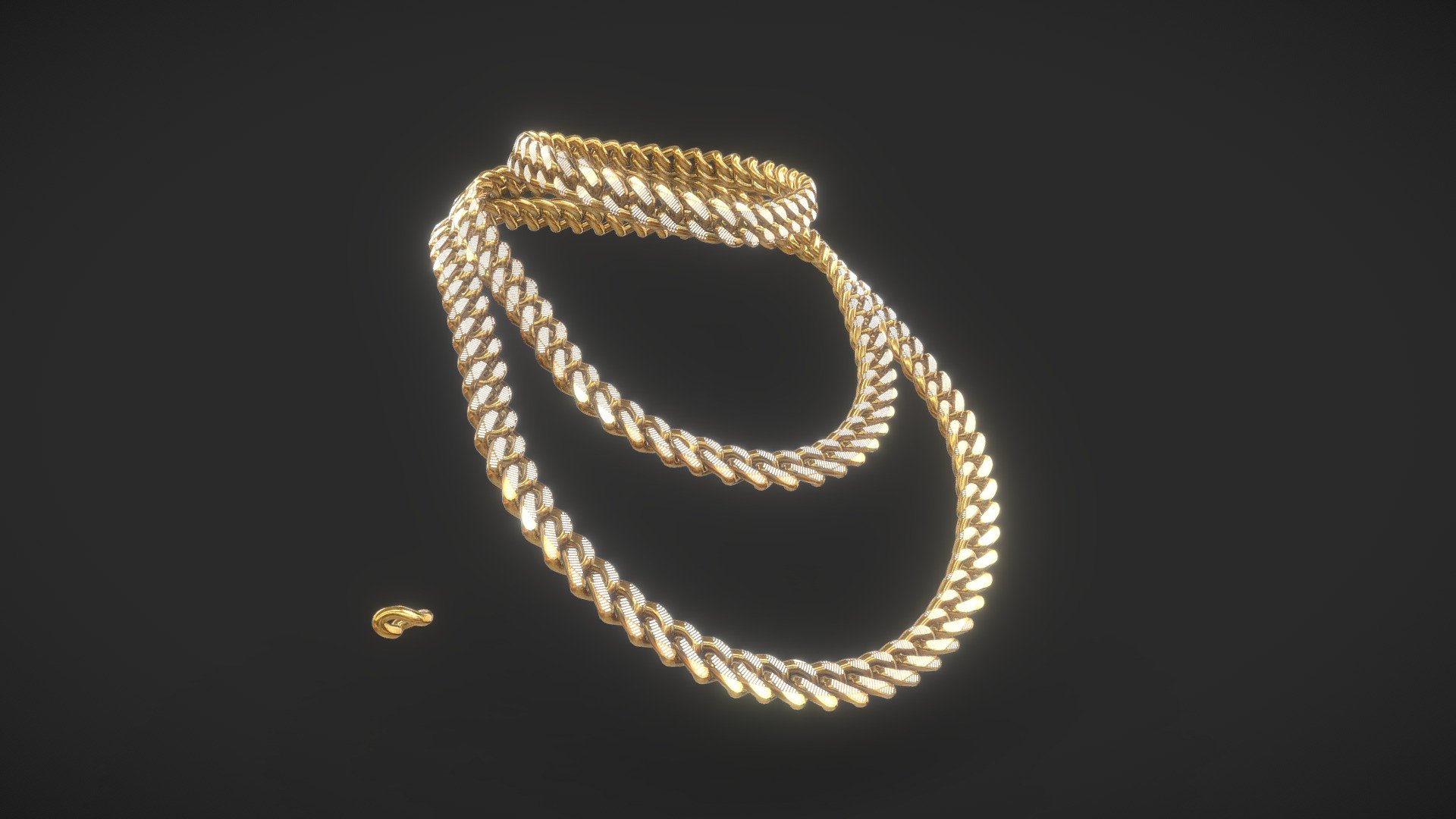 Cuban Link - 14mm Diamond Gold Necklace Set
Get your(meta)self some drip with this 14mm Iced out Gold Necklace set.
3 Chain lengths, and original link for customization 3d model