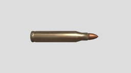 Bullet 5.56x45 NATO / .223 Remington bullet, ammo, cartridge, nato, 556x45, substancepainter, low-poly, lowpoly, 223remington