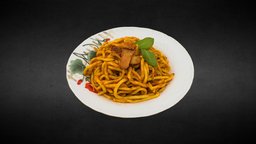 Pasta P. food, 3d-scan, spaghetti, photogrammetry, augmented-reality