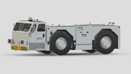 Heavy Tug Aircraft Tractor truck, pallet, vehicles, transportation, airplane, for, transport, bags, ground, loader, containers, equipment, airport, support, vr, ar, aircraft, tractor, tug, cargo, machine, airline, large, tow, dolly, baggage, utility, asset, game, 3d, plane