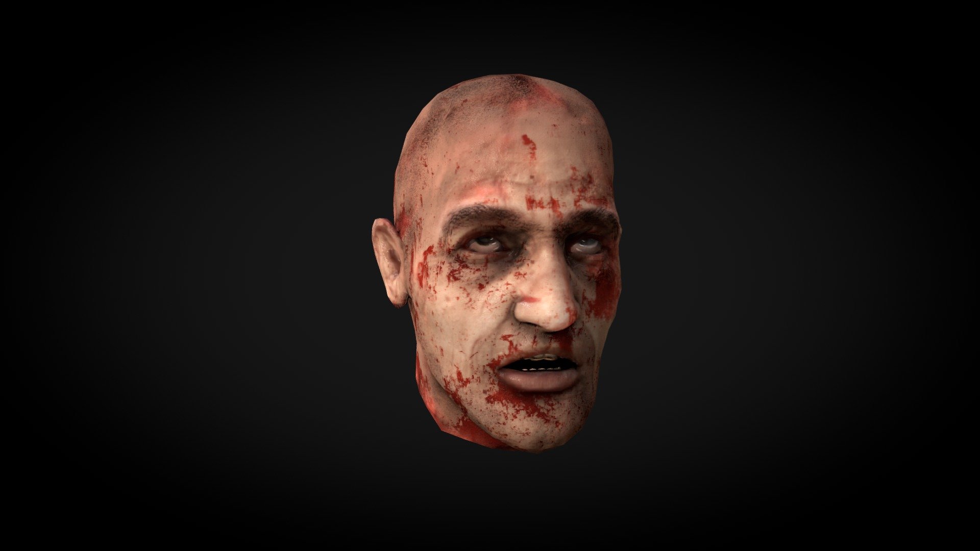 Warning! 18+

Lowpoly Game-ready model of severed human male head.

Model = 3916 tris





head= 1988 tris




eyes=140tris




teeth = 1788



Textures 2048x2048 (1 texture sheet)




Albedo map

Metalness map

Roughness map

Scattering map

Transluency

Normal map

AO map

Specular

Fbx, obj, 3ds max file included



it's just an object made of polygons, no one was hurt. :)
 - Human Severed Head - Buy Royalty Free 3D model by Gamefruit (@step) 3d model