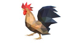 Animated Cock Lowpoly Art Style france, bird, birds, down, polygonal, chicken, claws, earrings, rooster, beautiful, feathers, beak, cock, gall, scallop, bully, comb, lowpolyart, triangular, multicolor, symbols, chopped, cuckoo, polygonart, polygonalart, 3d, lowpoly, animation, animated, male, triangularstyle, cockfighting, electromancy
