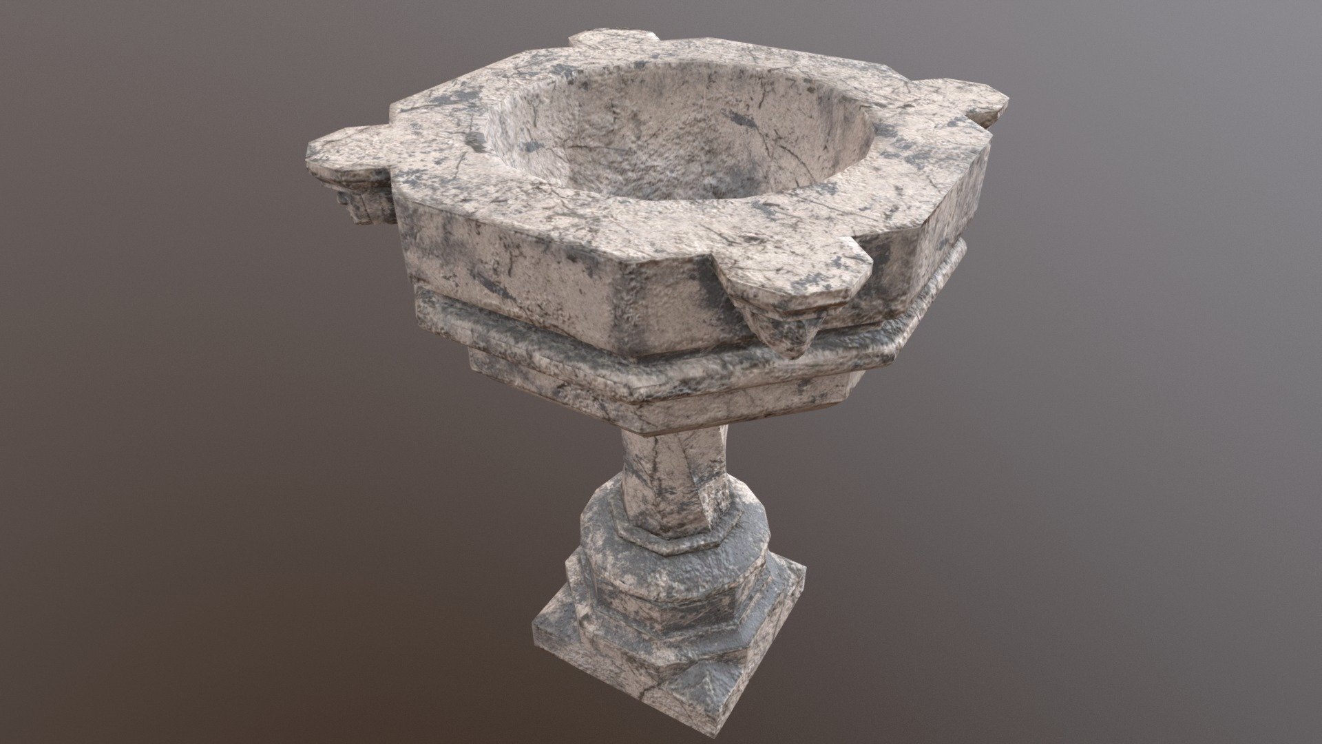Baptismal_font - Download Free 3D model by RVECH 3d model