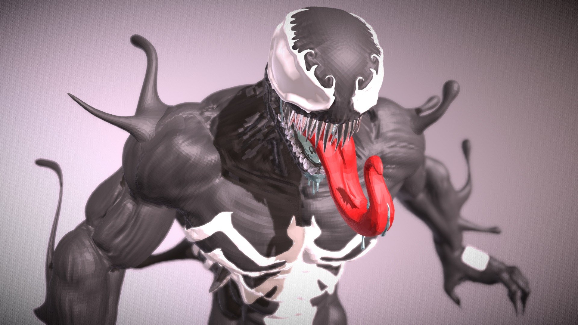 So I have started off with zbrush and been loving it. Venom got developed during a male human anatomy study and i kind of got hooked to it :p
For more detailed images:-

https://www.artstation.com/artwork/xbvm1 - Venom - Eddie Brock - 3D model by vnayakvelu 3d model