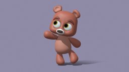 Teddy Bear bear, cute_character, maya, zbrush